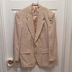 Hill & Archer Men’s Size 40R Elegant Beige Men's Blazer.
